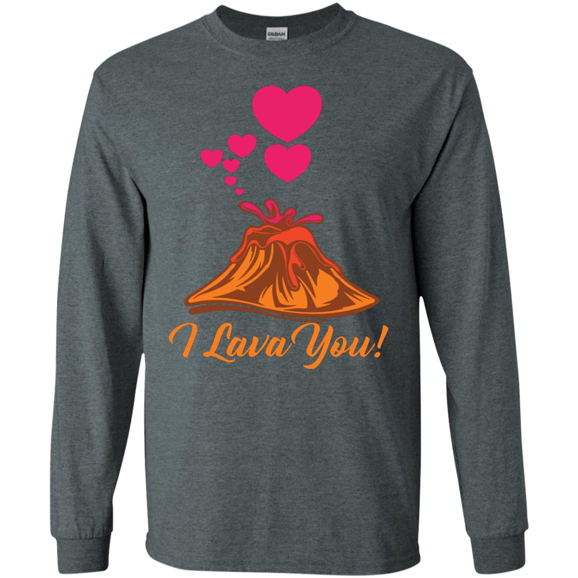 Valentines Day T-shirt I Lava You Dark Heather