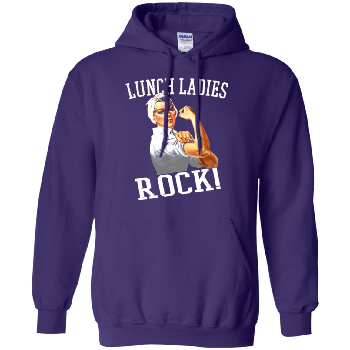 Lunch Ladies Rock Cafeteria Lunch Lady T-shirt Purple