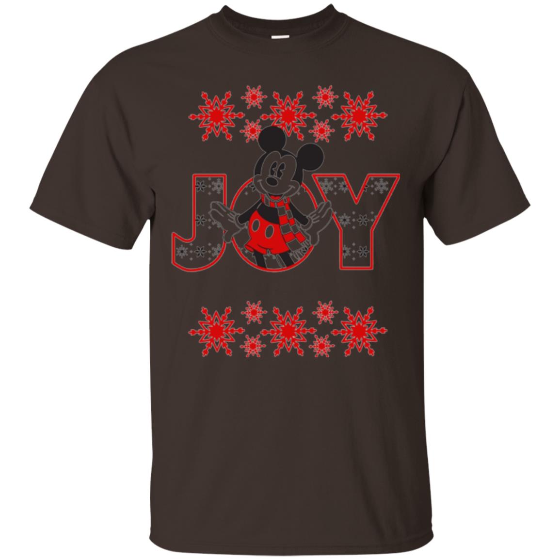 Christmas T-shirt Disney Mickey Mouse Joy Dark Chocolate