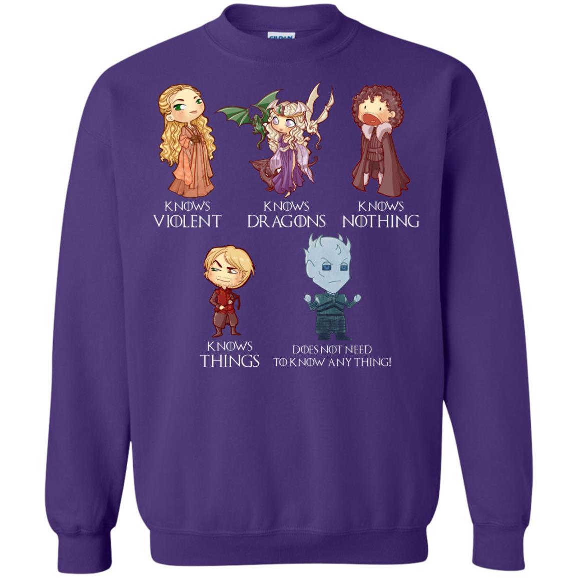 Know Something Game Of Thrones Fan T-shirt Purple