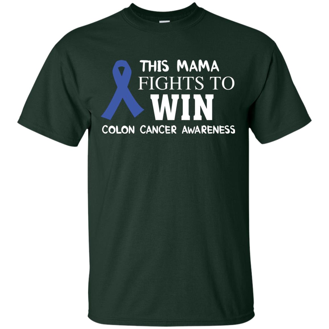 This Mama Fights To Win Colon Cancer Awareness Gift Shirt For Mama Forest