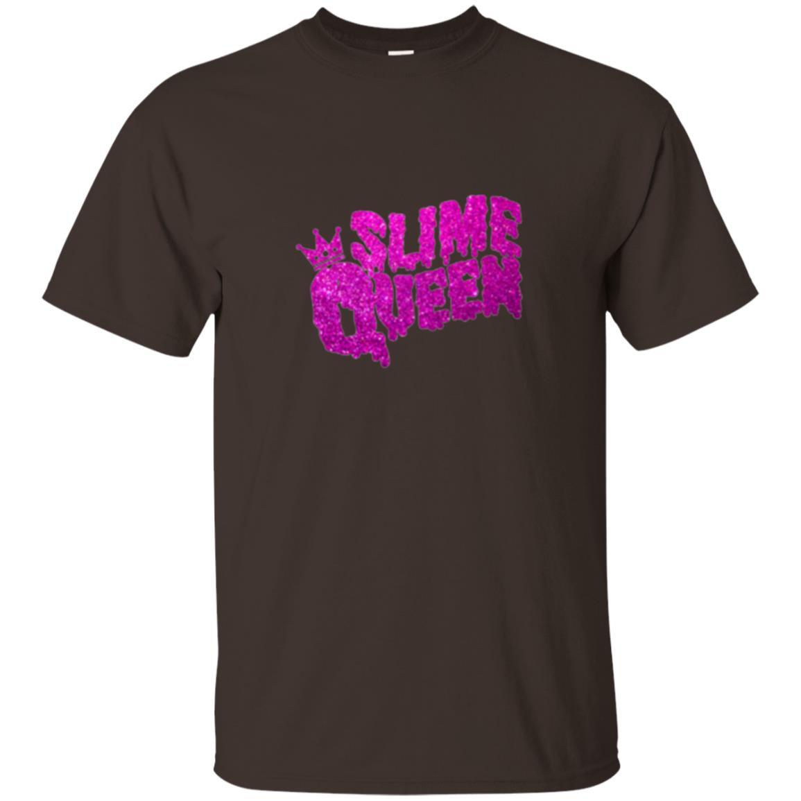 Slime Lover T-shirt Diy Slime Queen Purple Metallic Dark Chocolate