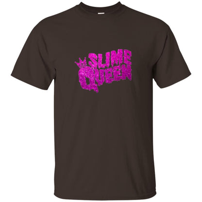 Slime Lover T-shirt Diy Slime Queen Purple Metallic Dark Chocolate