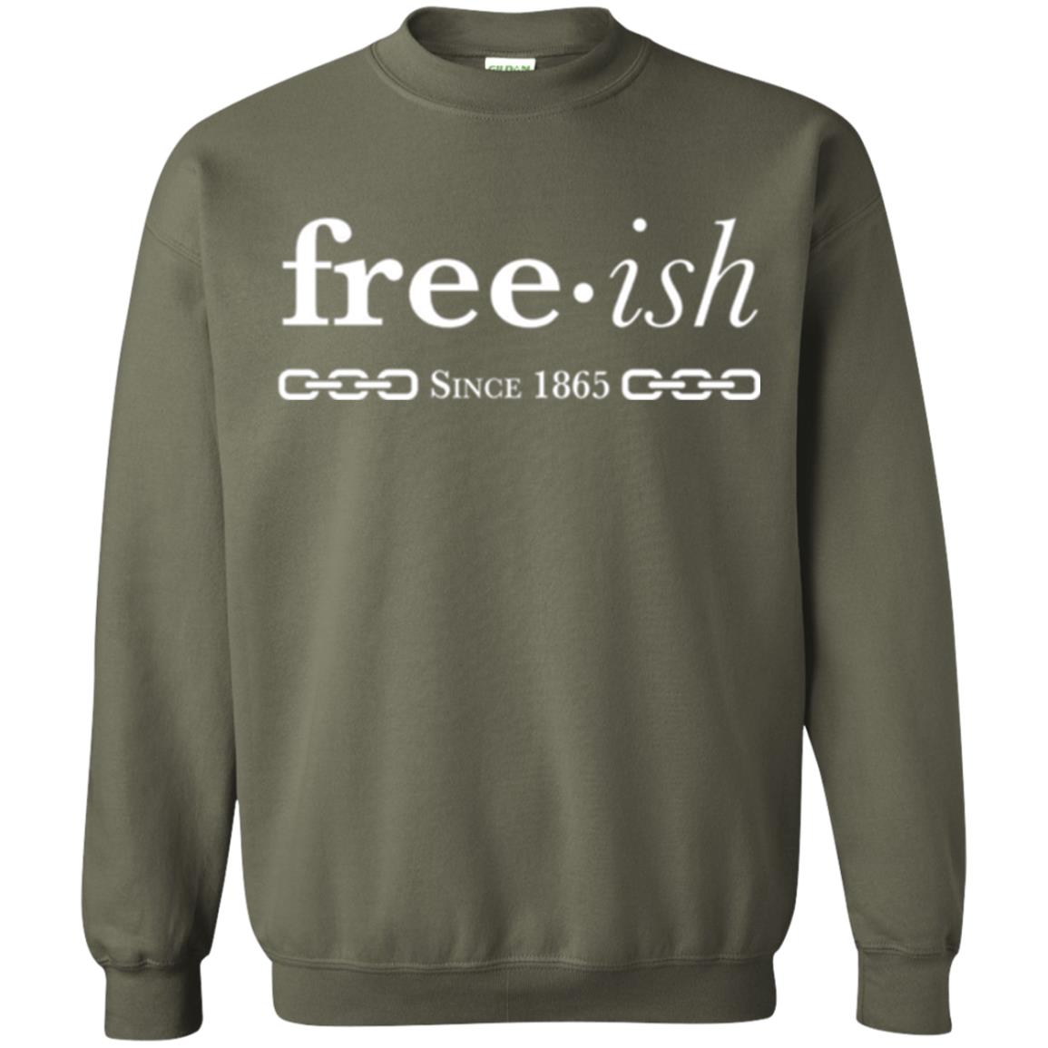 Free-ish Since 1865 Black Pride T-shirt Military Green