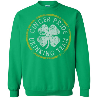 Funny Ginger Pride Drinking Team Irish T-shirt Irish Green