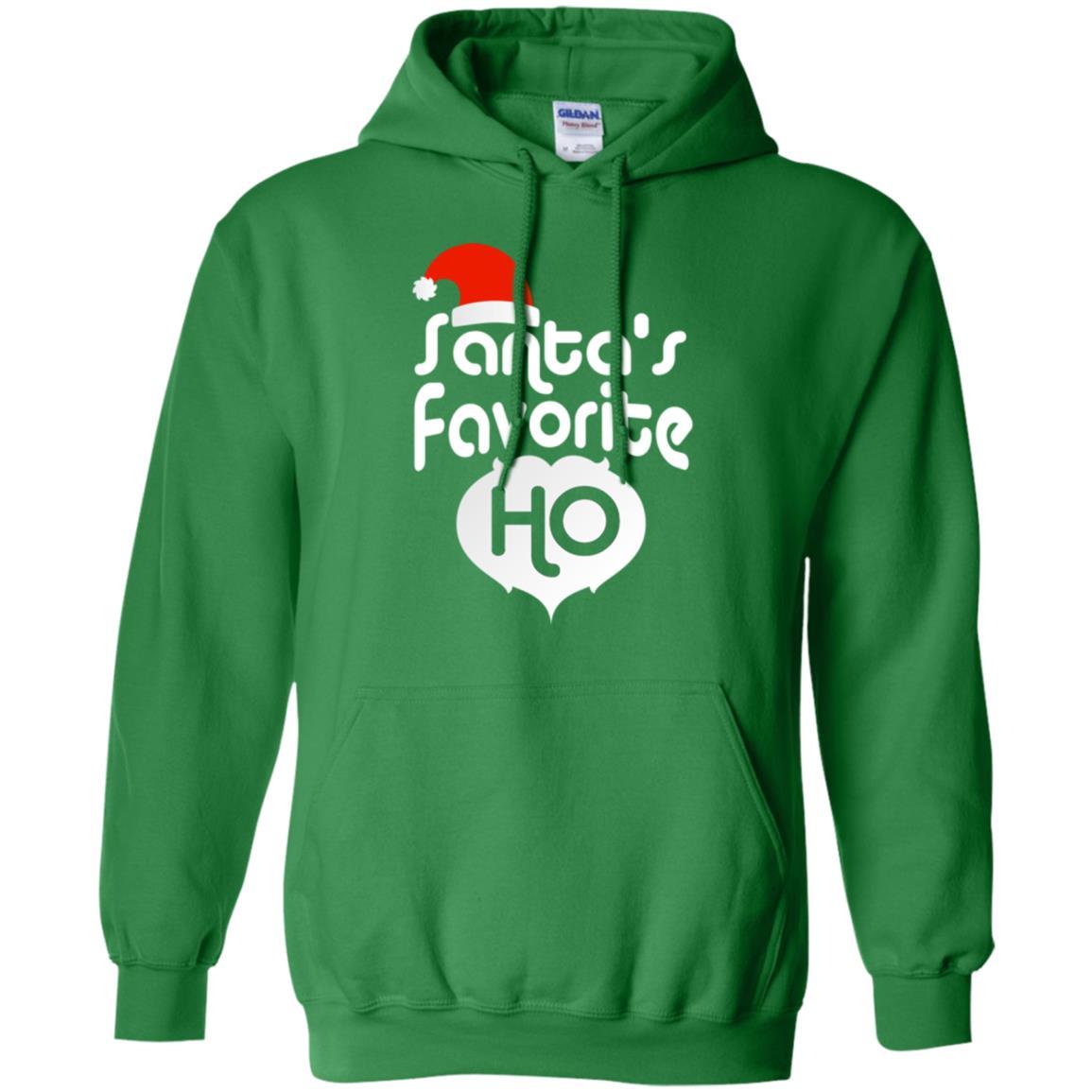 Christmas T-shirt Santa's Favorite Ho Irish Green