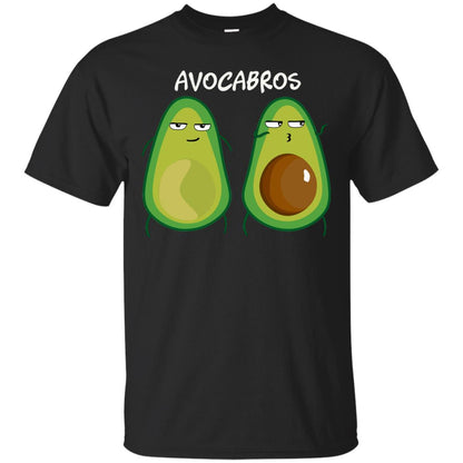 Funny Avocado T-shirt For Bros And Vegans Black