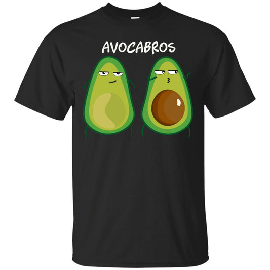 Funny Avocado T-shirt For Bros And Vegans Black