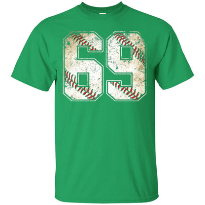 Baseball Player T-shirt Jersey Number 69 Retro Vintage