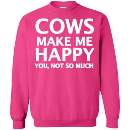 Cow Lovers T-shirt Cows Make Me Happy You Not So Much Heliconia