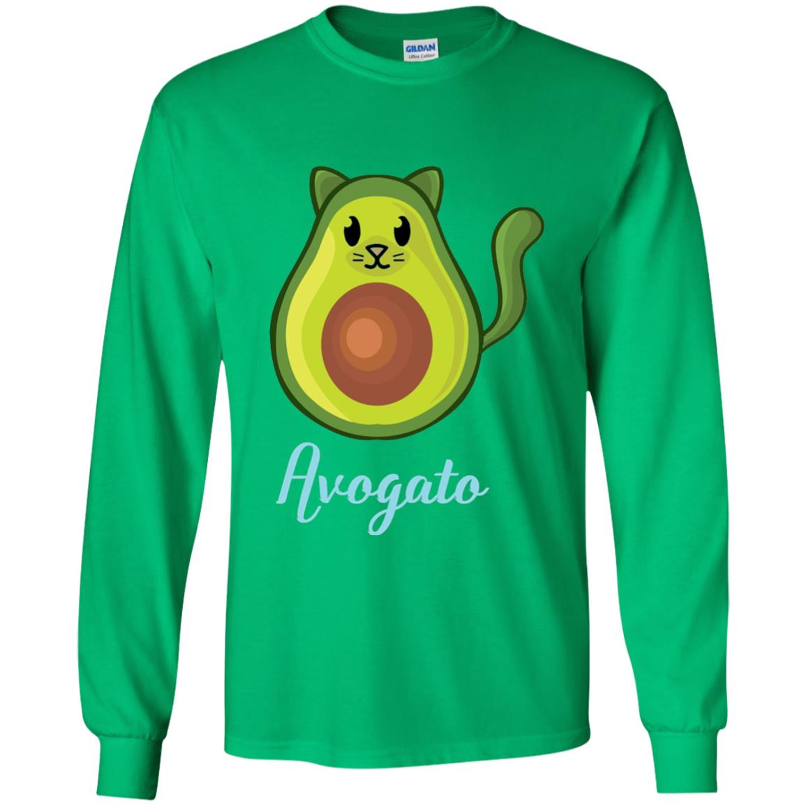 Avogato Avocado Cat Funny Avocato T-shirt Irish Green