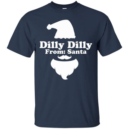 Christmas T-shirt Dilly Dilly From Santa Claus T-shirt Navy