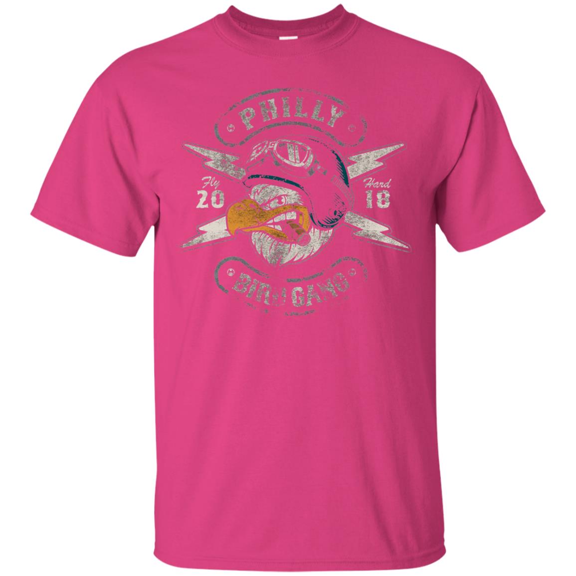 Bird Gang Eagles T-shirt Vintage Distressed Heliconia