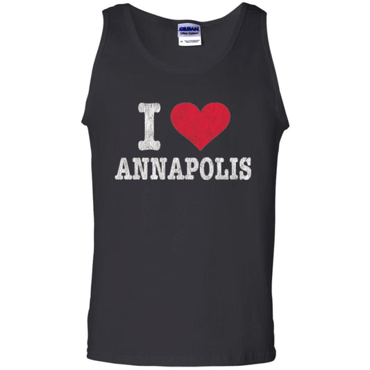 Distressed Retro I Love Annapolis T-shirt Black
