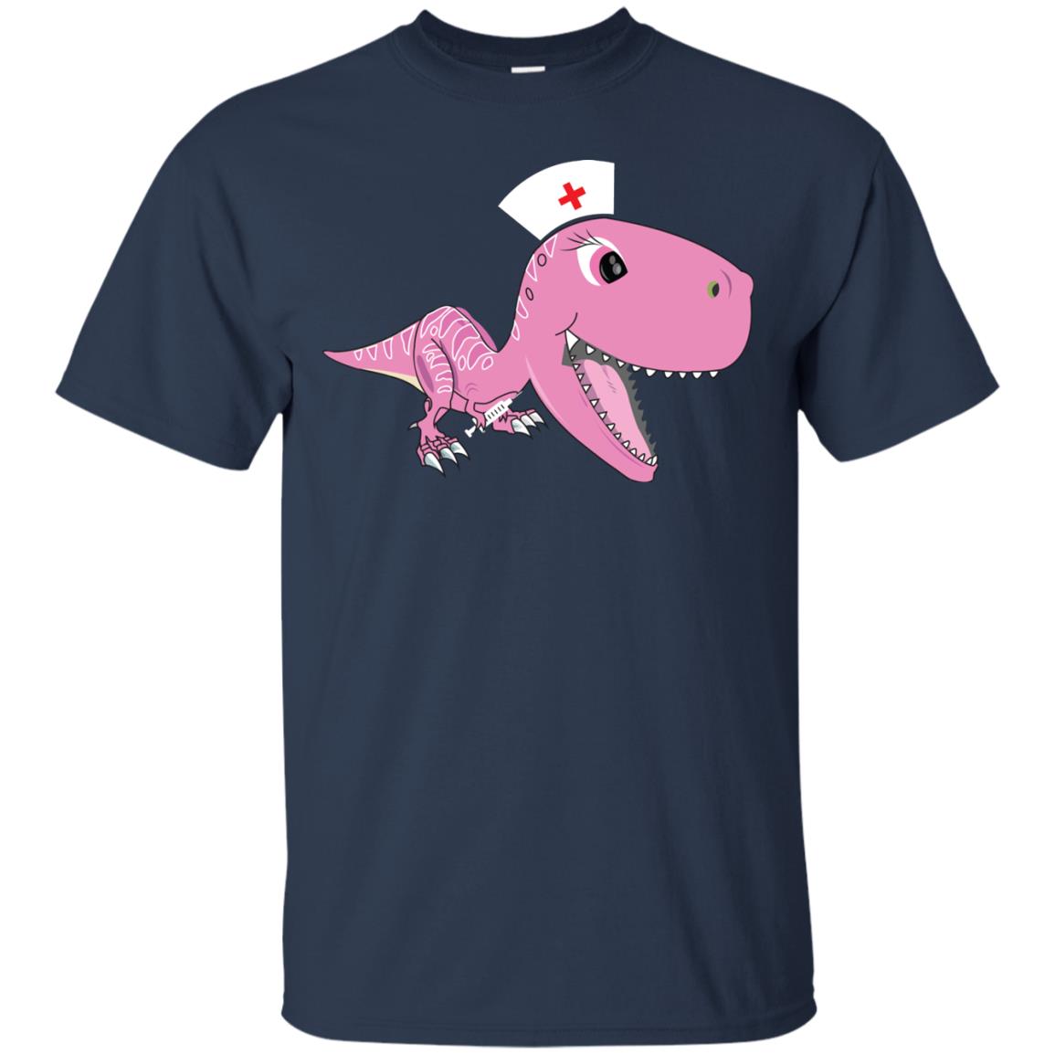Dinosau-nurse Dinosaurus Nursing Shirt Navy