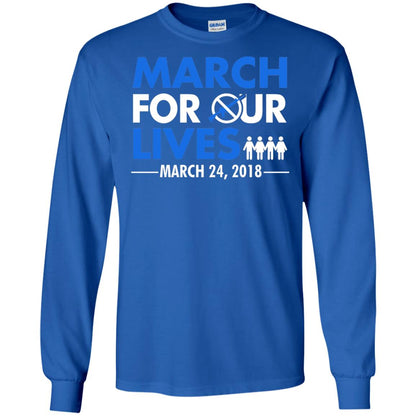 March For Our Lives March 24 2018 Gun Control T-shirt Royal