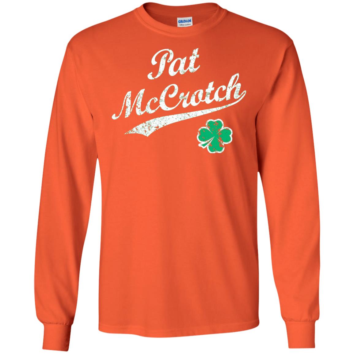 Pat Mccrotch Funny St Patricks Day T-shirt Orange