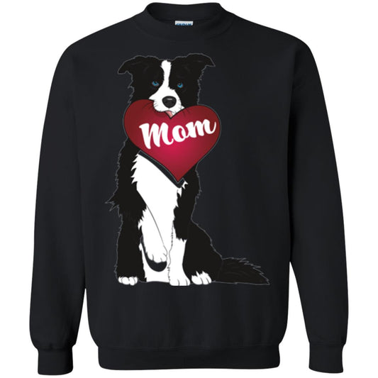 Dog Lover T-sshirt Border Collie Fetching Valentine Heart Black
