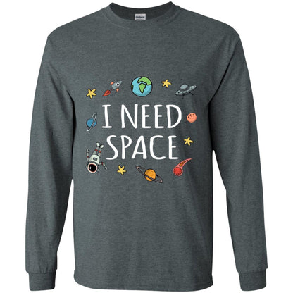 Funny I Need Space T-shirt Dark Heather