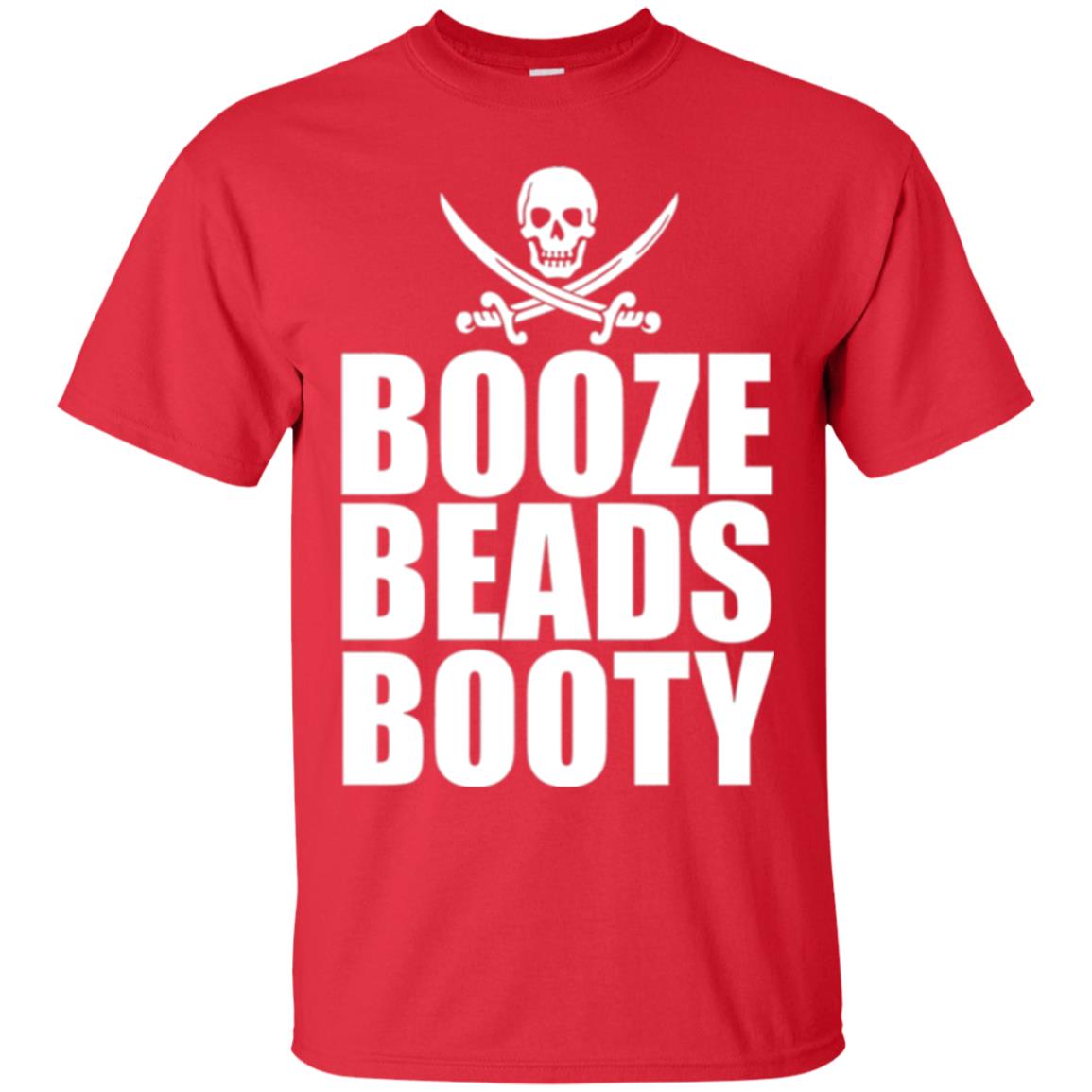 Gasparilla T-shirt Booze Beads Booty Red