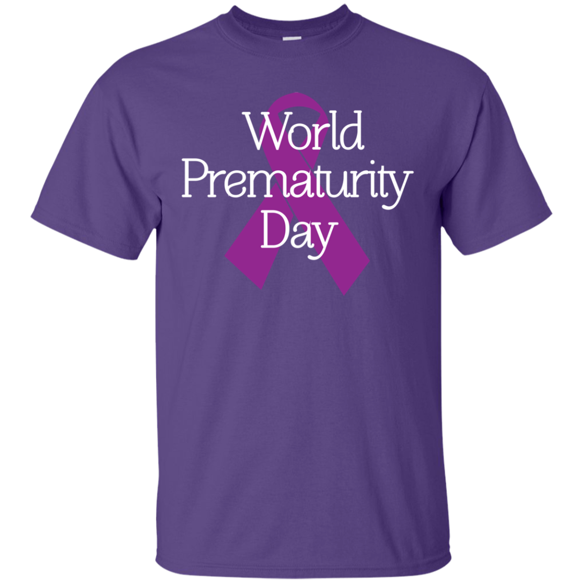 Cancer Awareness T-shirt World Prematurity Day T-shirt Purple