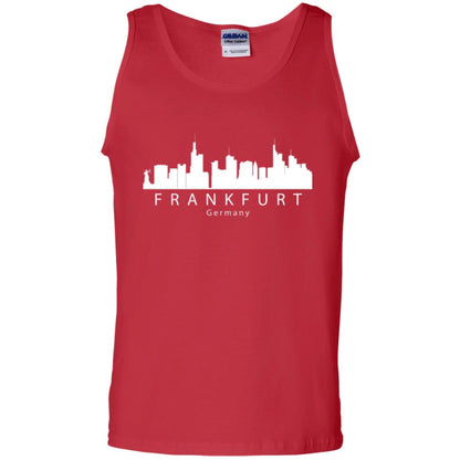 Frankfurt Germany Skyline T-shirt Red