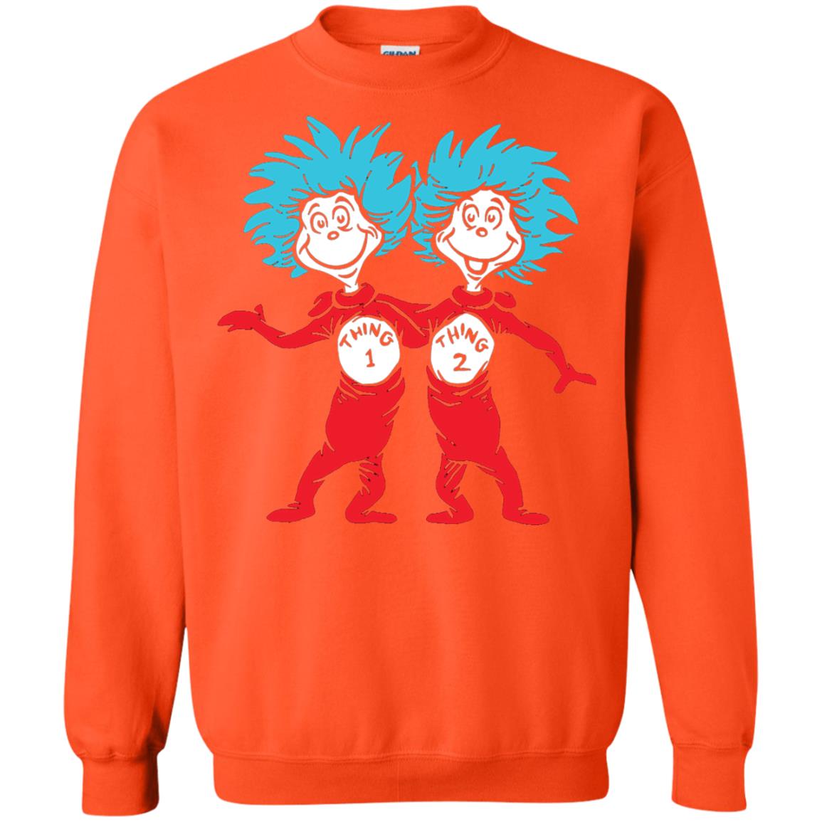 Dr. Seuss Thing 1 Thing 2 Buddies T-shirt Orange
