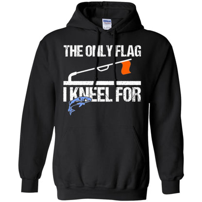 Fishing Lovers T-shirt The Only Flag I Kneel For Black