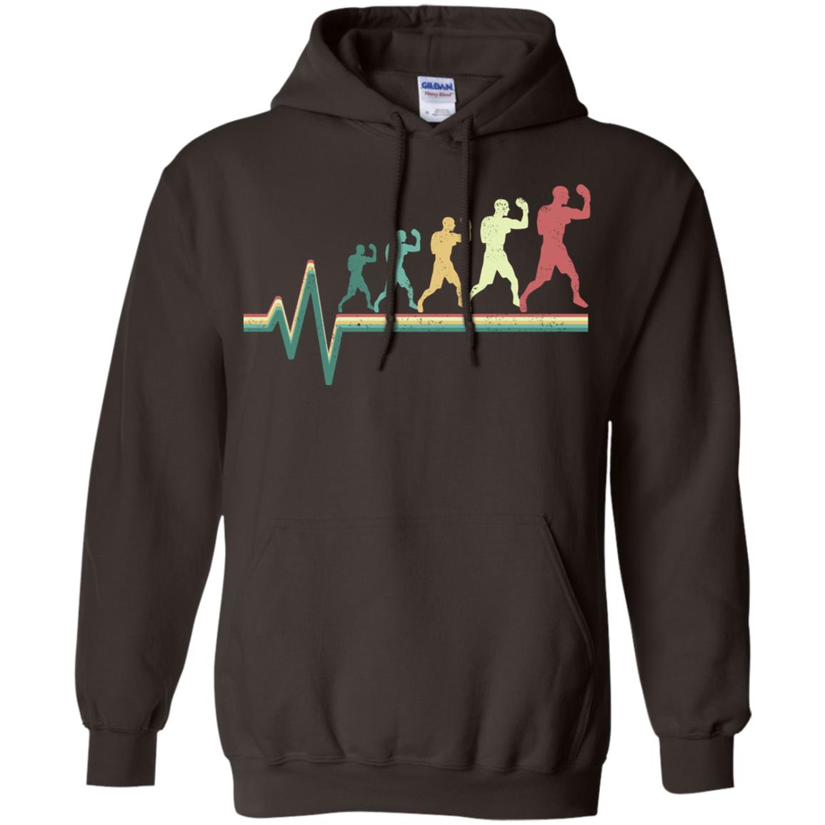 Boxing Heartbeat Boxer Gift Shirt Dark Chocolate