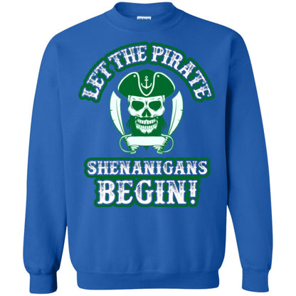 Saint Patrick's Day T-shirt Let The Pirate Shenanigans Begin Royal