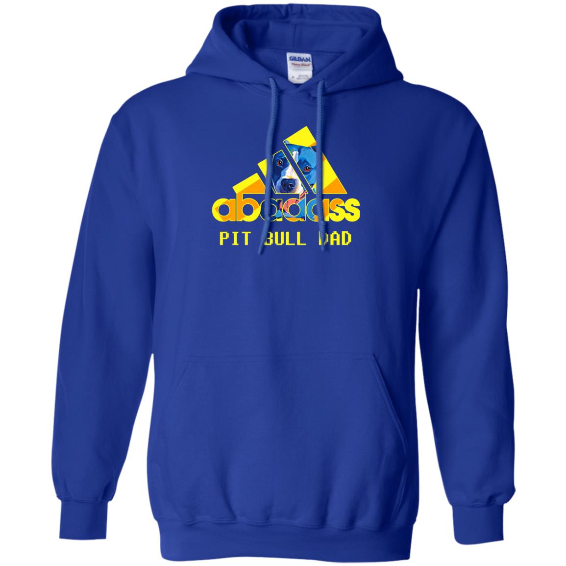 Abadass Pit Bull Dad Daddy Loves Pitbull Shirt Royal