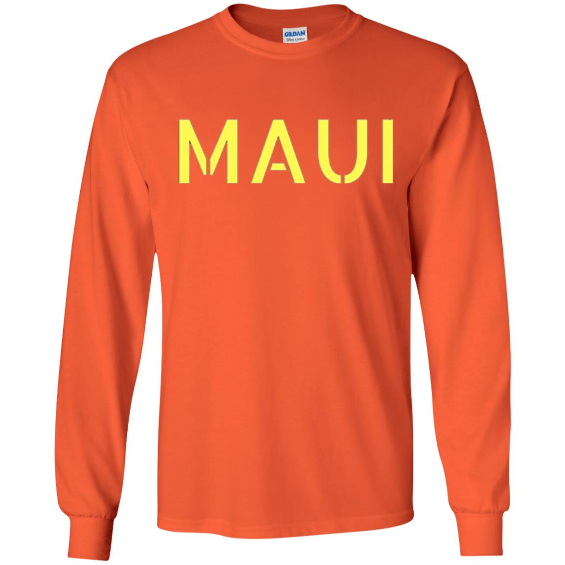 Mauii Hawaii T-shirt Orange