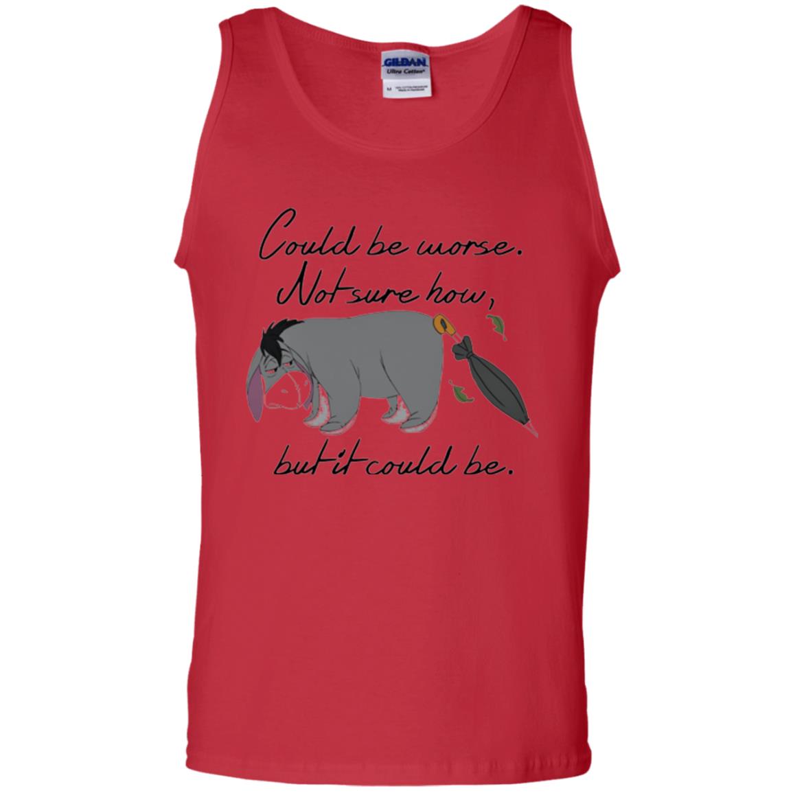 Cartoon T-shirt Could Be Worse Not Sure How But It Could Be Red