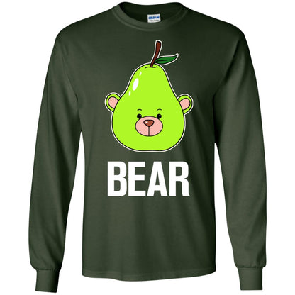Bear Funny Summer Melon Fruit Shirt Forest Green