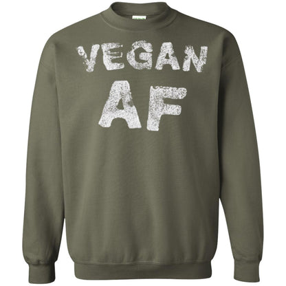 Vegetarian T-shirt Vintage Vegan Af T-shirt Military Green
