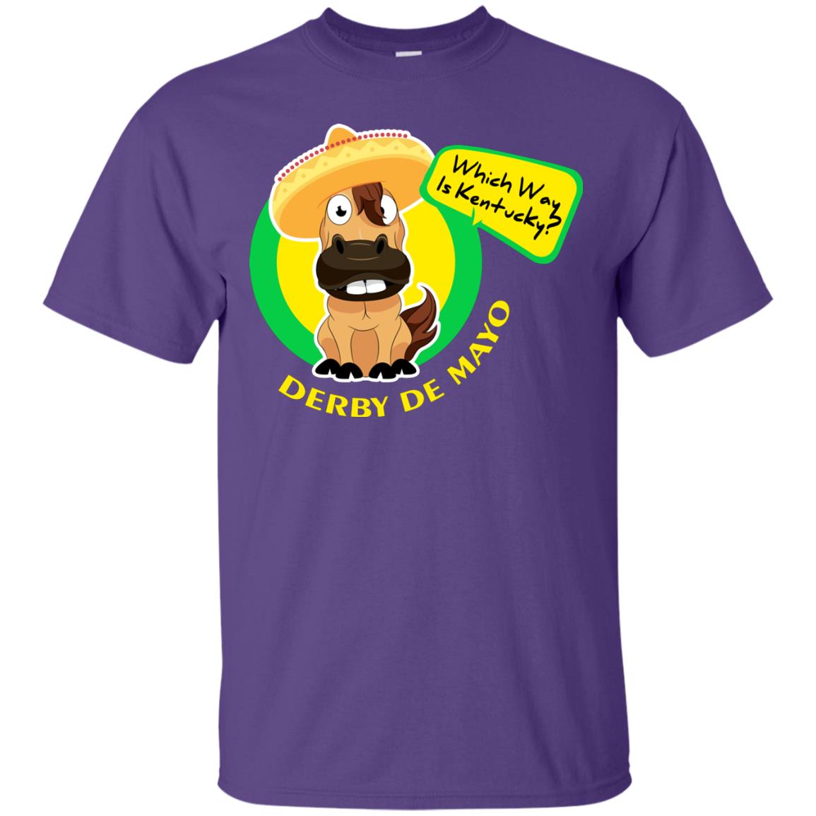 Which Way Is Kentucky Derby De Mayo Horse Race Shirt Purple