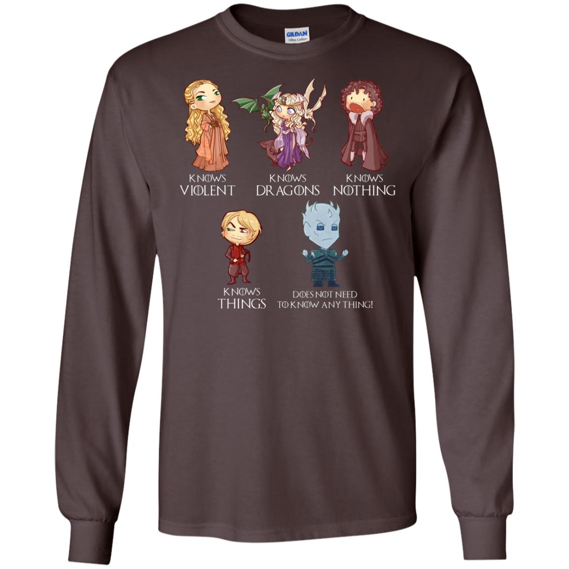 Know Something Game Of Thrones Fan T-shirt Dark Chocolate