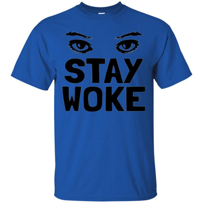 Stay Woke With Eyes T-shirt Women_s Rights Royal