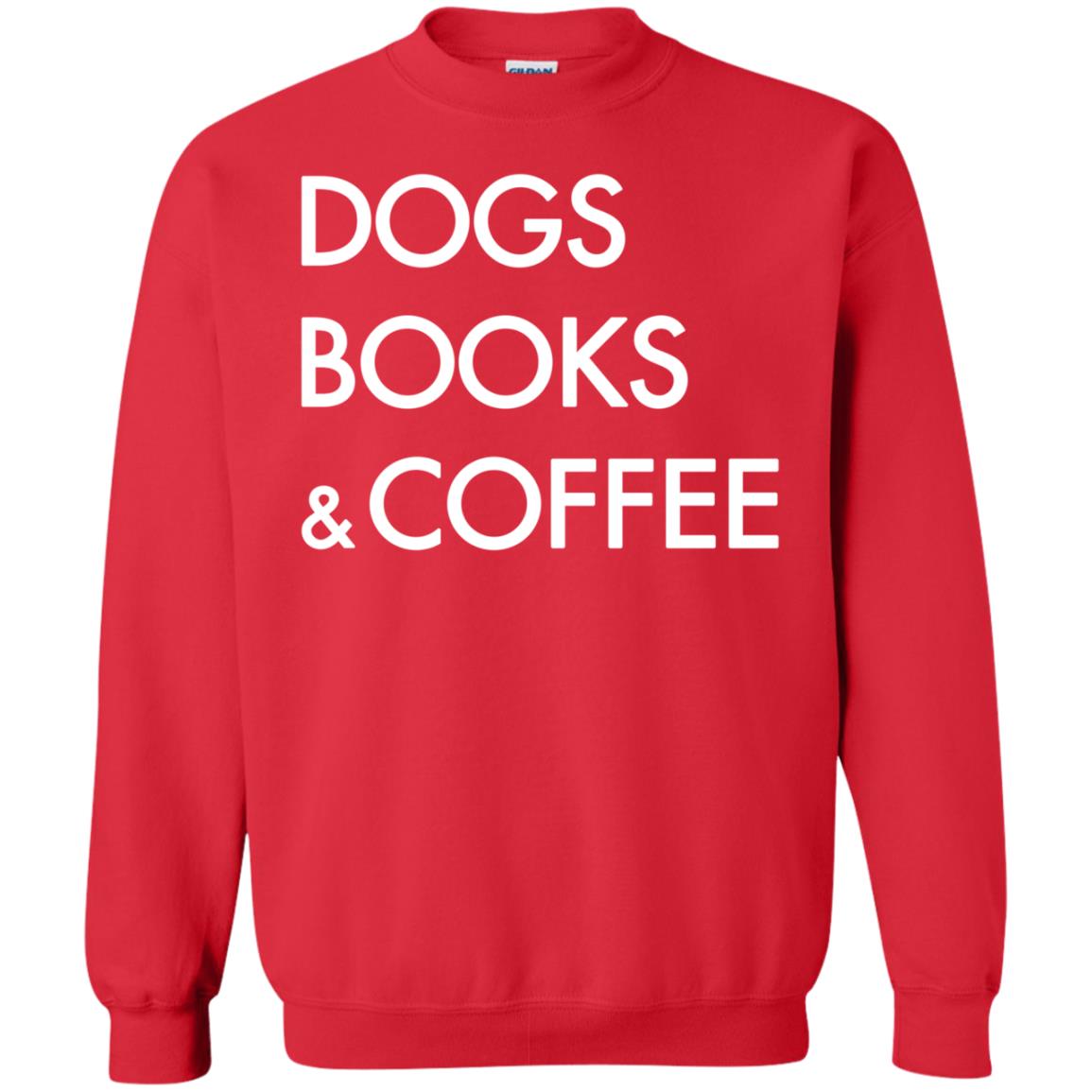 Dog Book And Coffee Shirt Red