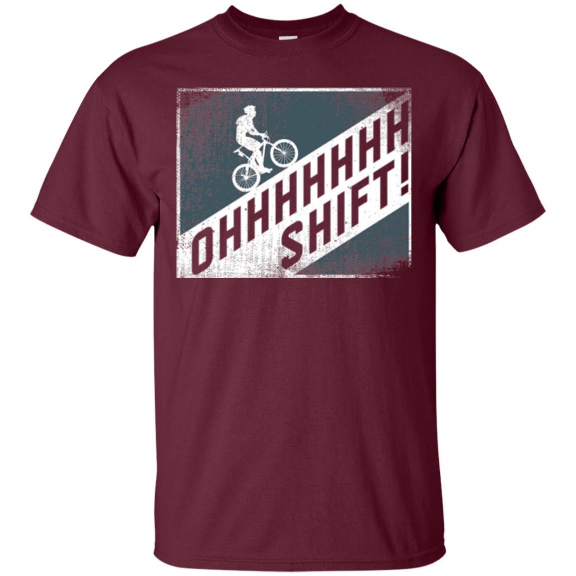 Cyclist T-shirt Oh Shift Maroon