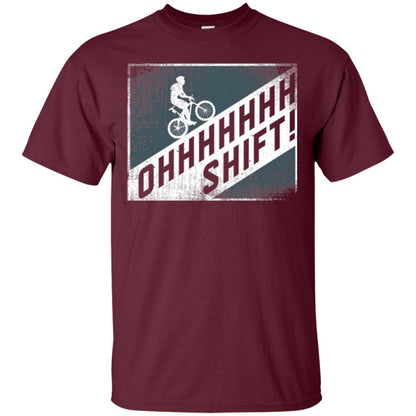 Cyclist T-shirt Oh Shift Maroon