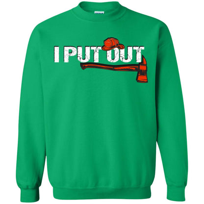 I Put Out Firefighter Gift Shirt For Mens Irish Green