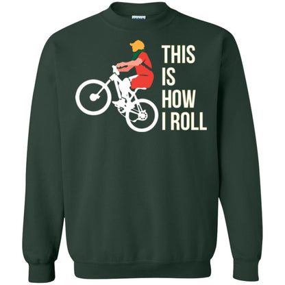 Bicycle T-shirt This Is How I Roll Forest Green