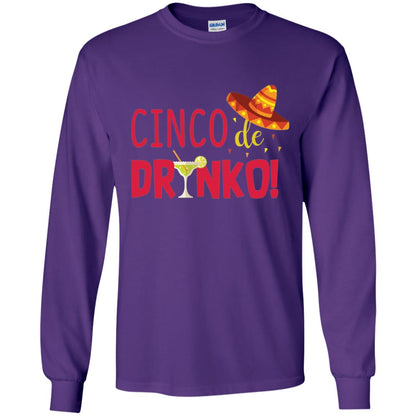 Cinco De Drinko Cinco Mayo 2018 Drinking T-shirt Purple