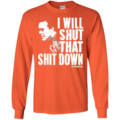 Film T-shirt I Shut That Shit Down Orange