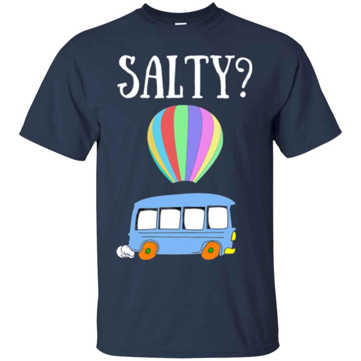 Salty Humorous Parody T-shirt Navy