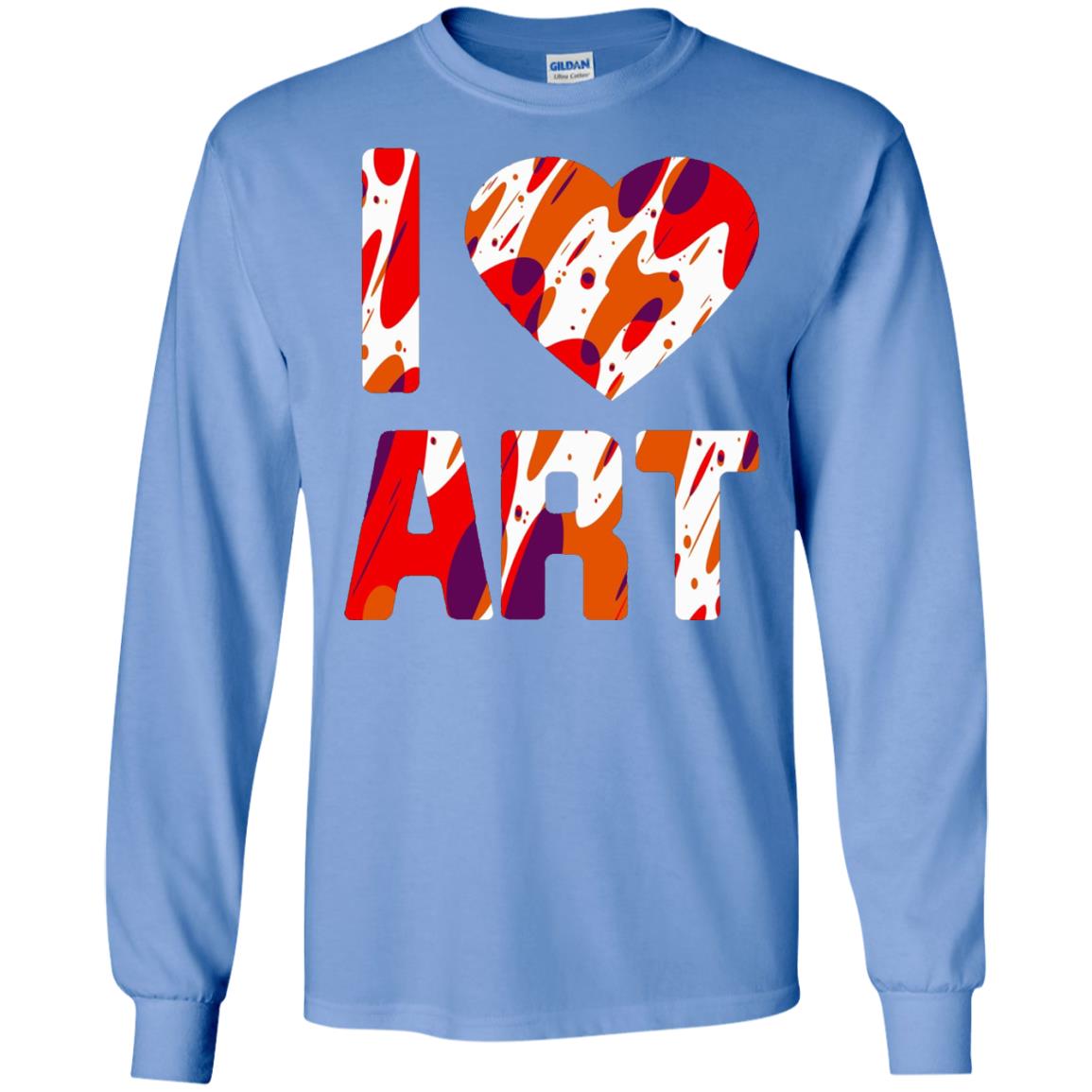Artist T-shirt I Love Art Carolina Blue