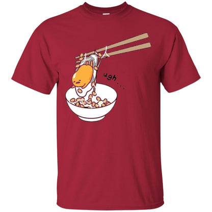 Gudetama Chopsticks T-shirt Cardinal
