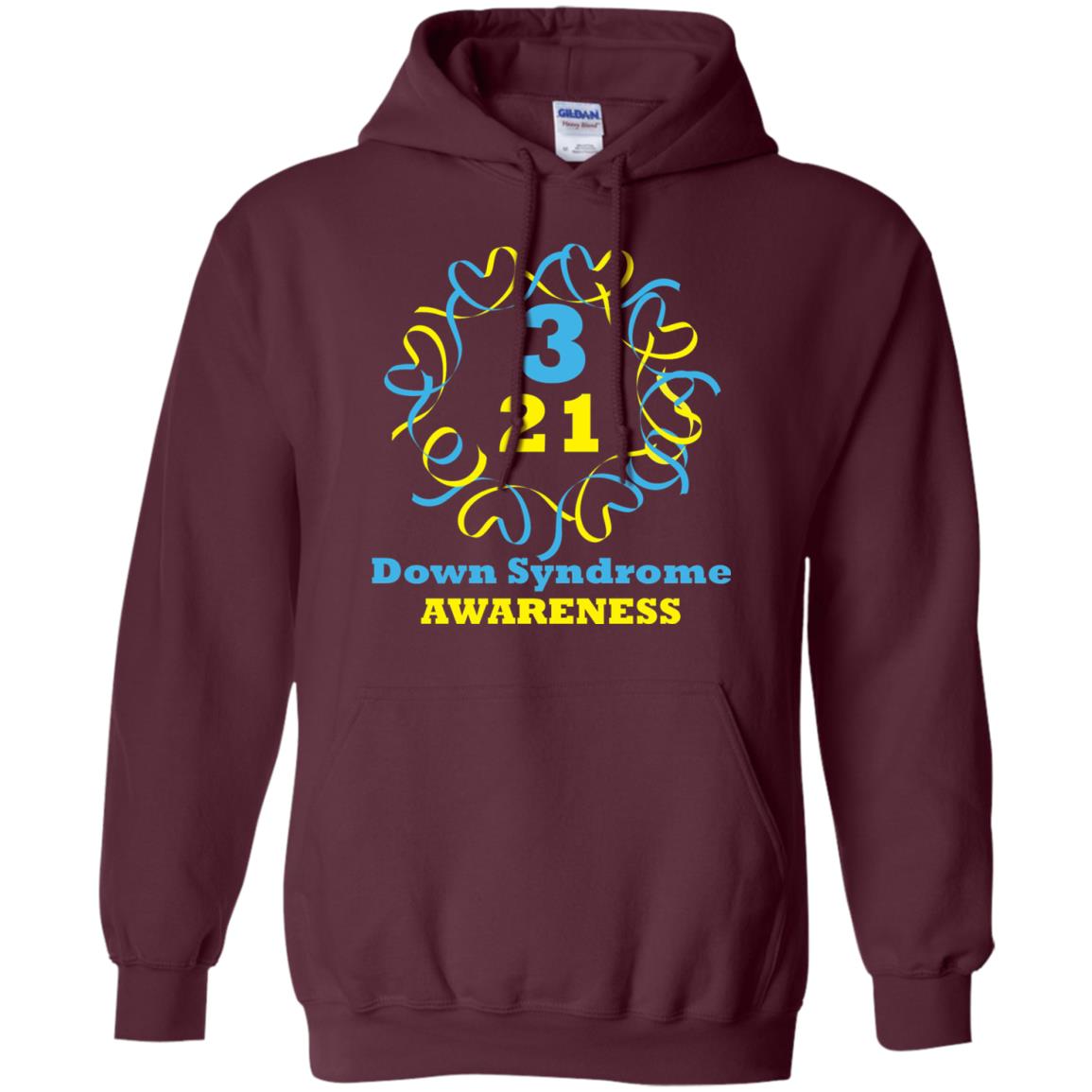 Down Syndrome Awareness T Shirt Maroon