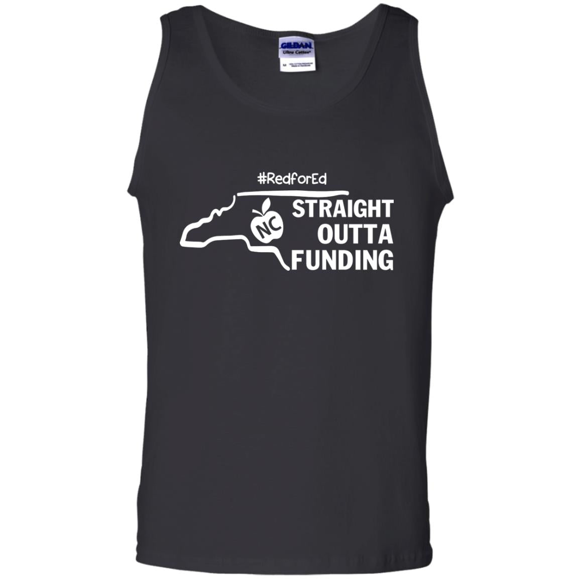 Straight Outta Funding #redfored ShirtG220 Gildan 100% Cotton Tank Top